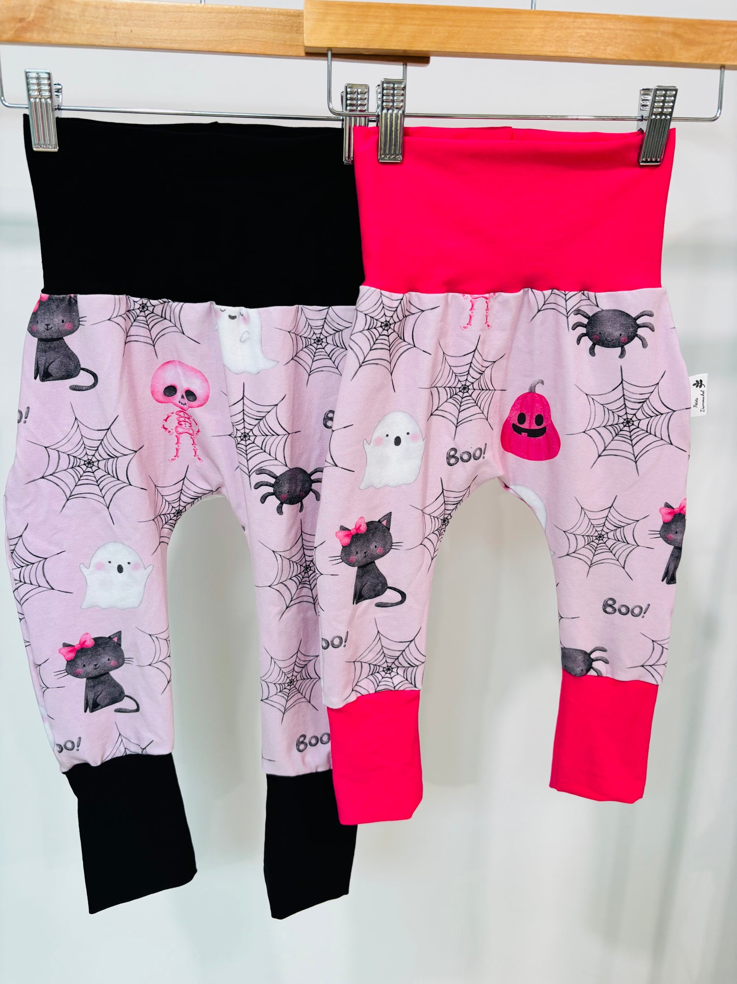 Pantalon évolutif Halloween rose
