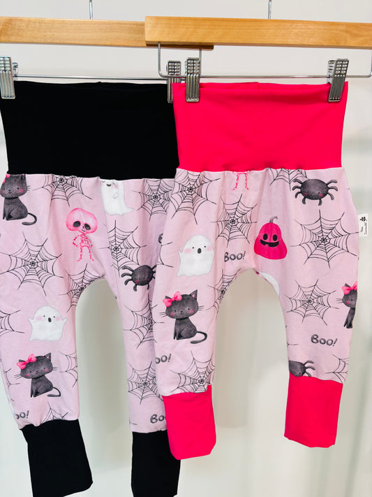 Pantalon évolutif Halloween rose