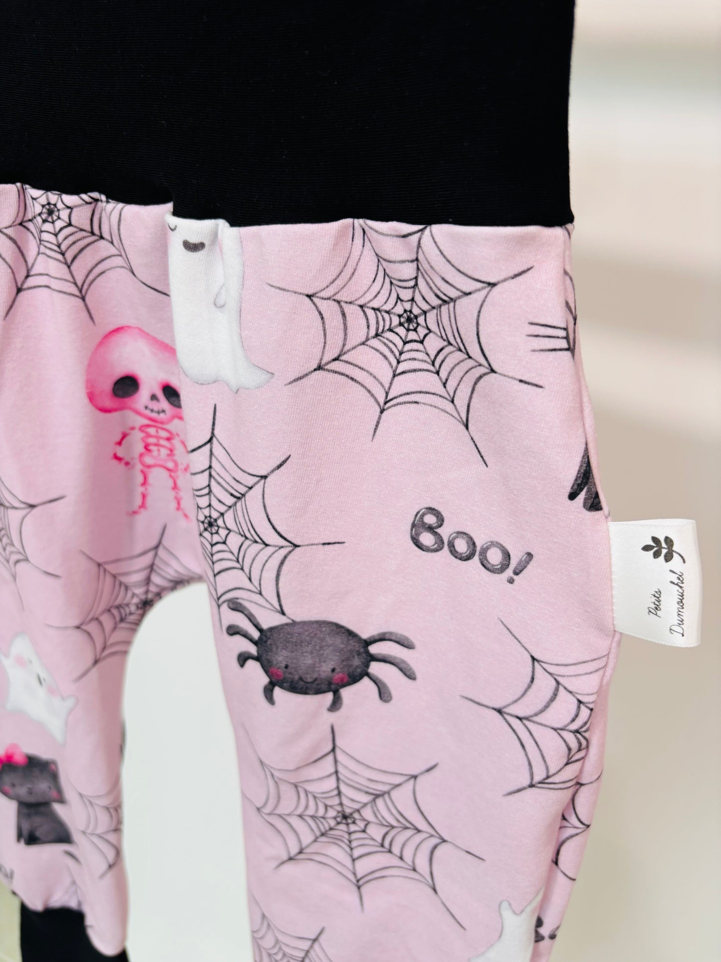 Pantalon évolutif Halloween rose