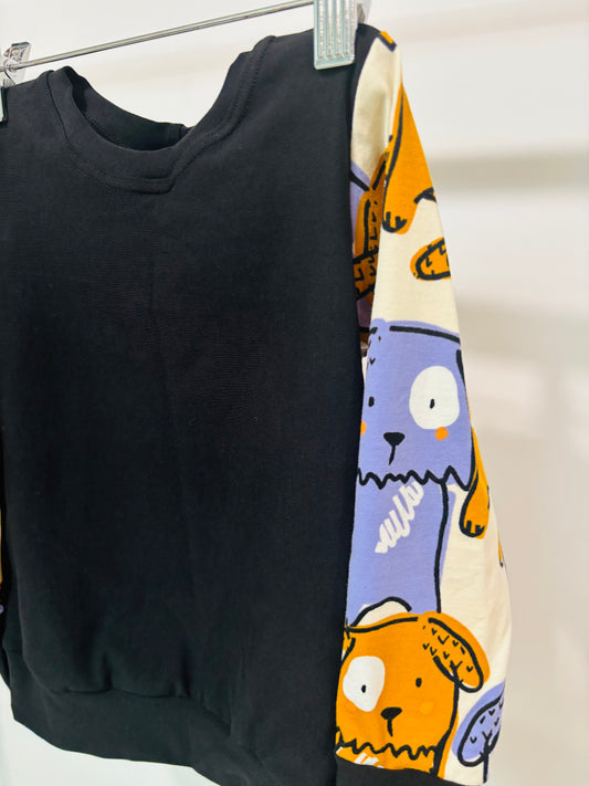 Chandail évolutif chien coloré