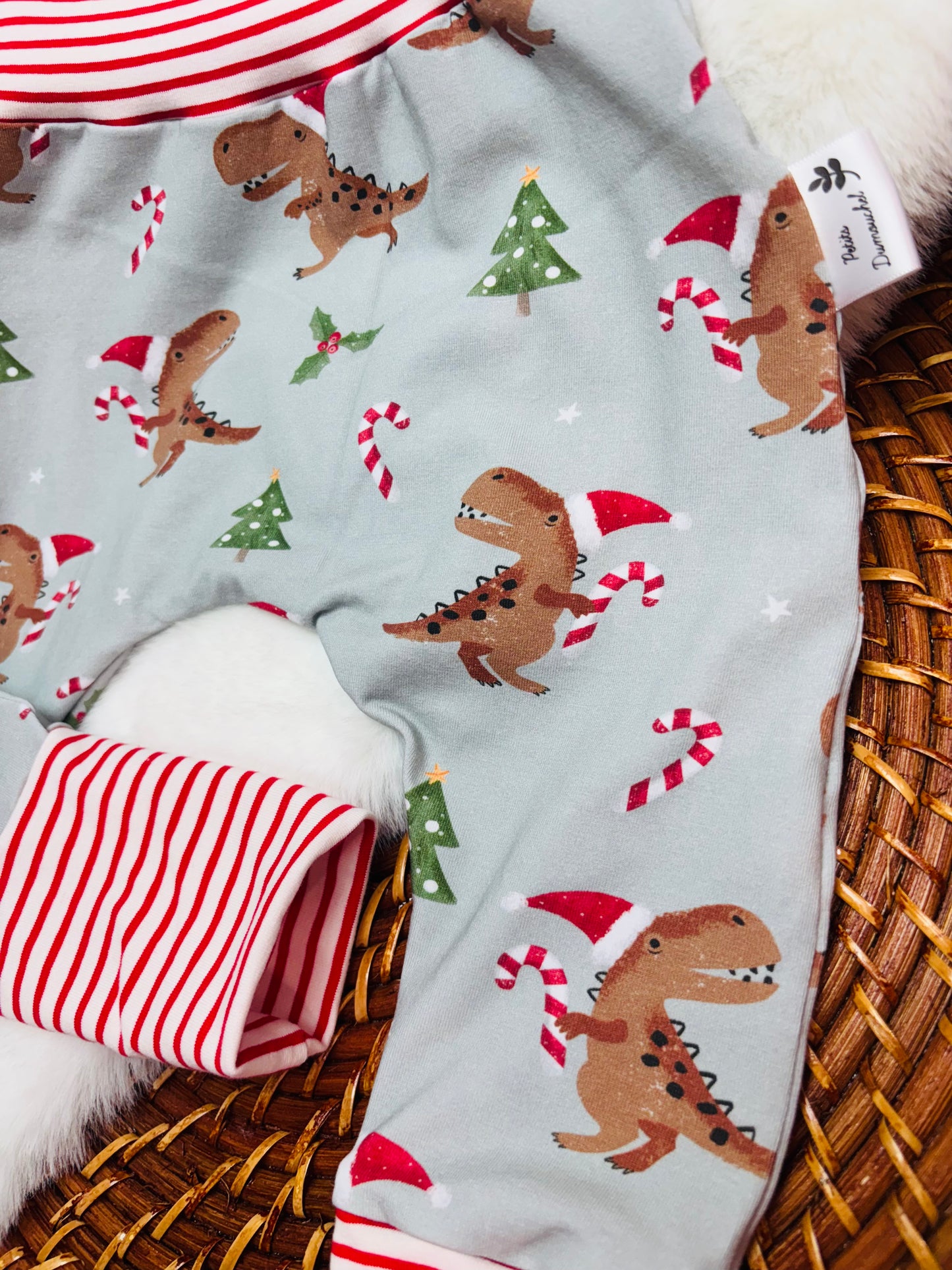 Pantalon évolutif dino de Noël