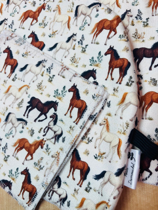 Serviette chevaux