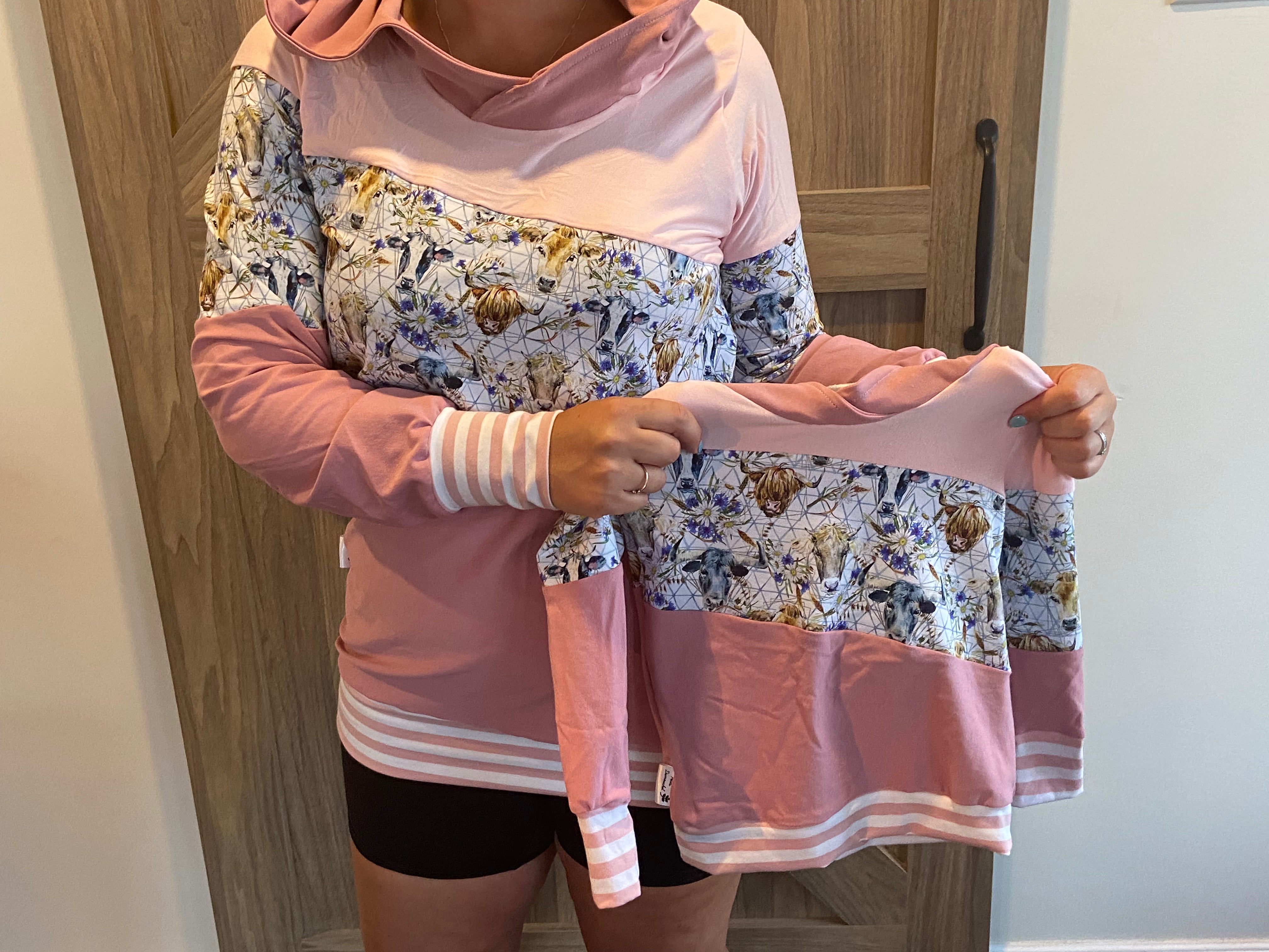 Blouse Femme Rayée Rose Et Blanc - Taille 44 (équivaut 48) - Super U