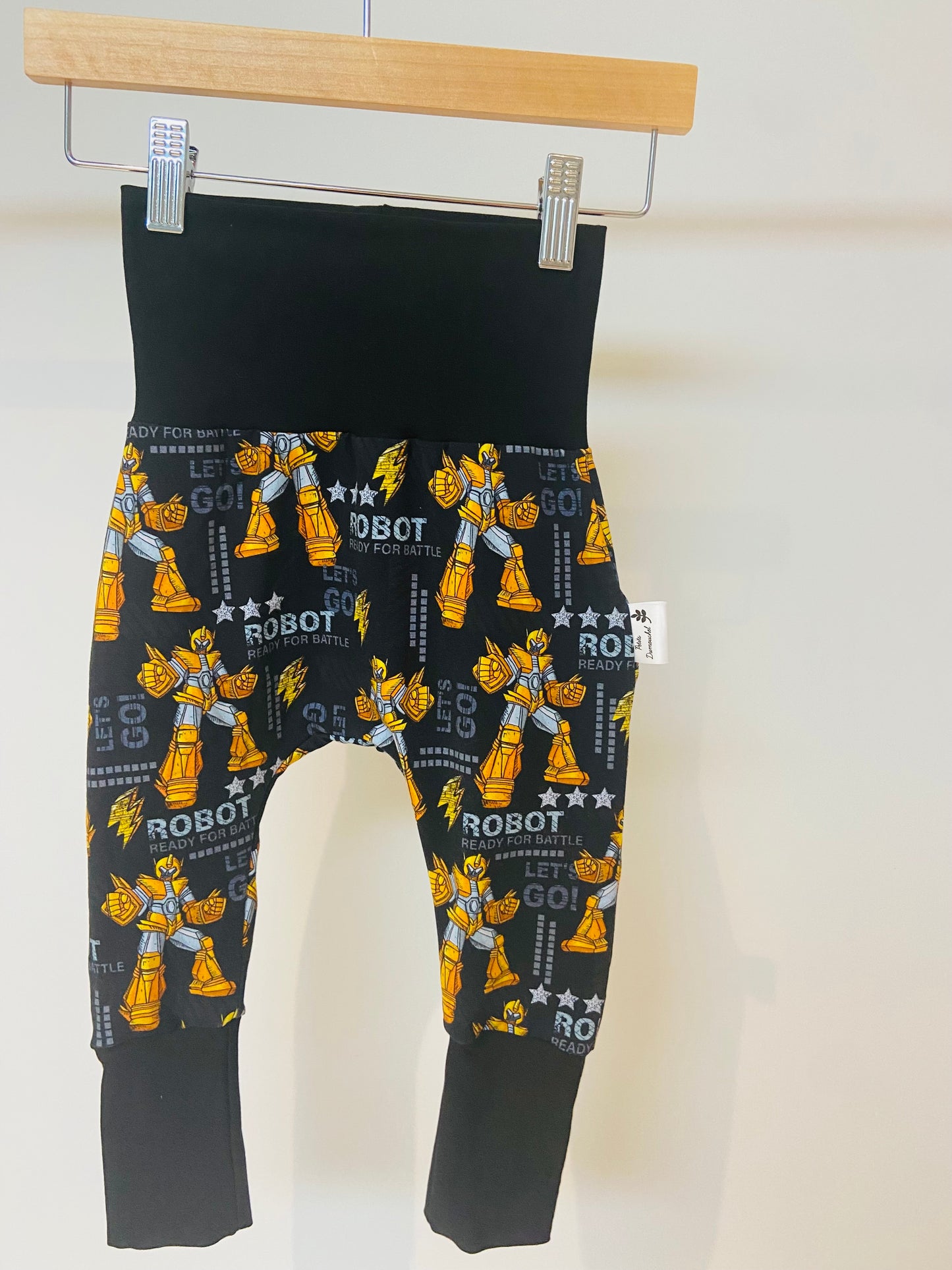 Pantalon évolutif robot jaune