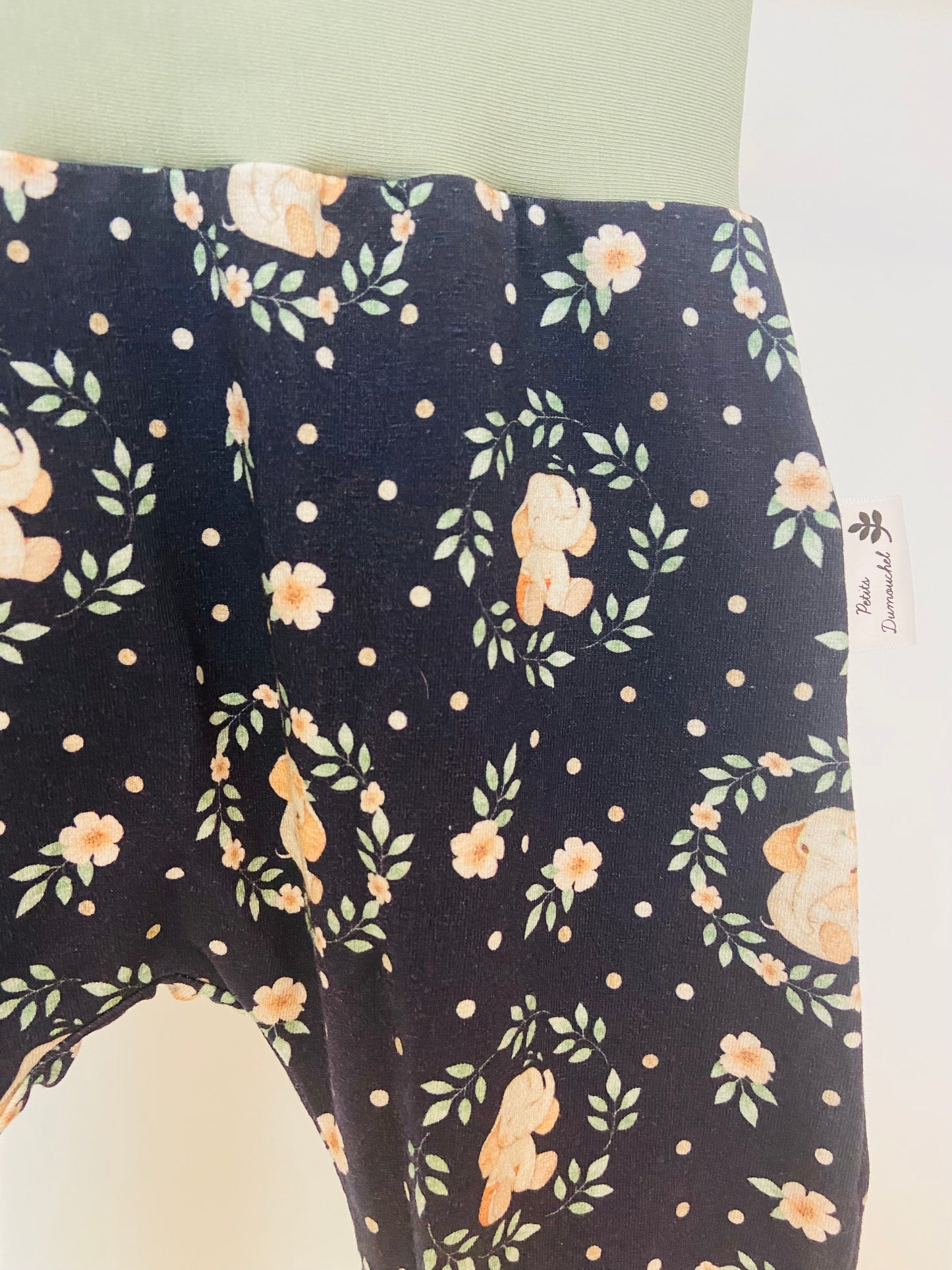 Pantalon évolutif éléphant fleurit