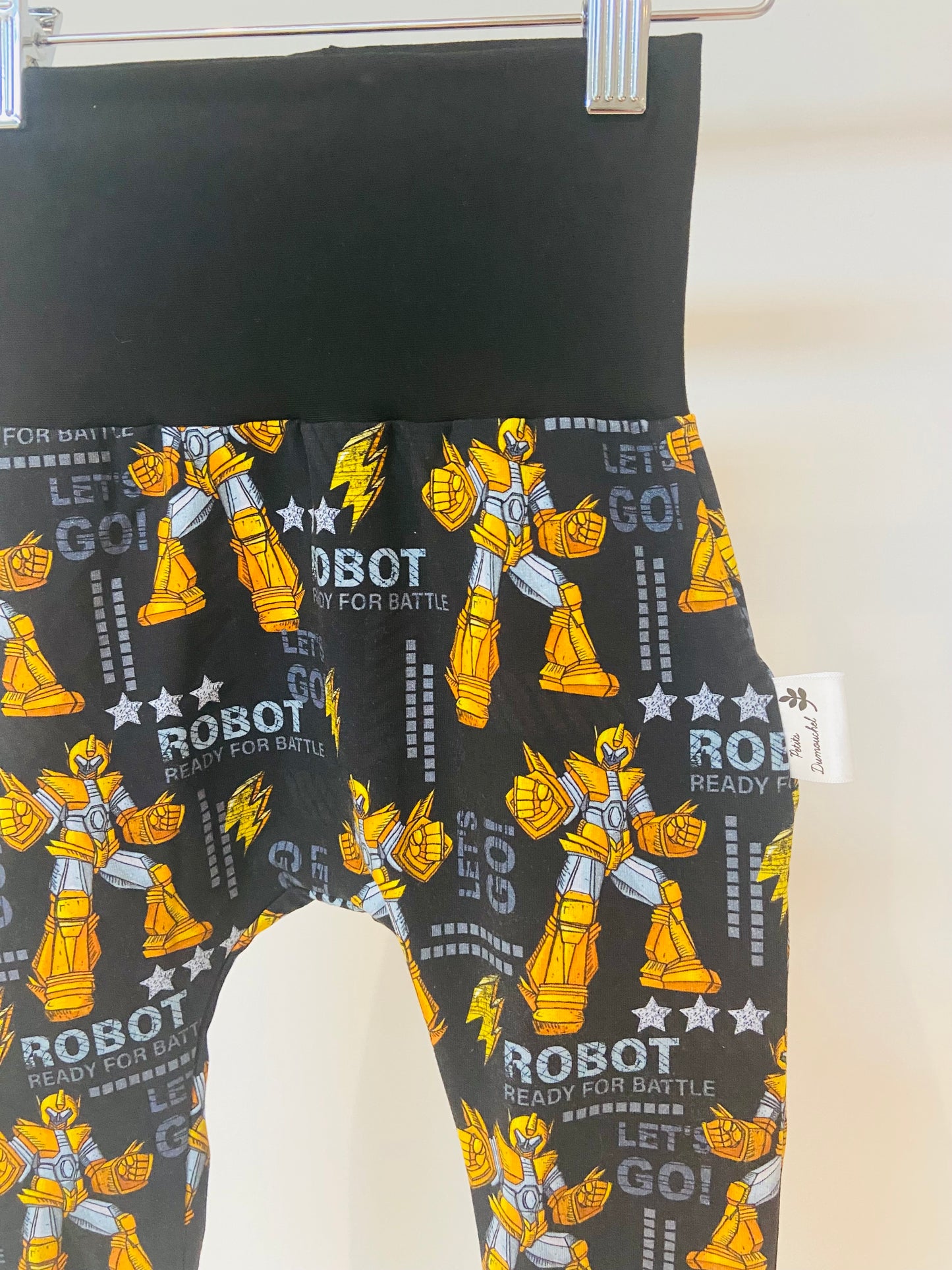 Pantalon évolutif robot jaune