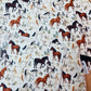 Serviette chevaux
