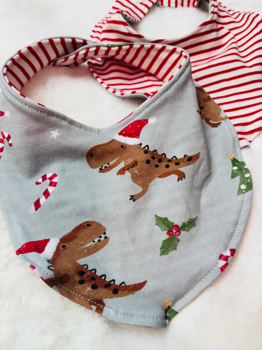 Bavoir dino de Noël