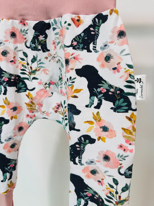 Pantalon évolutif chien fleurit