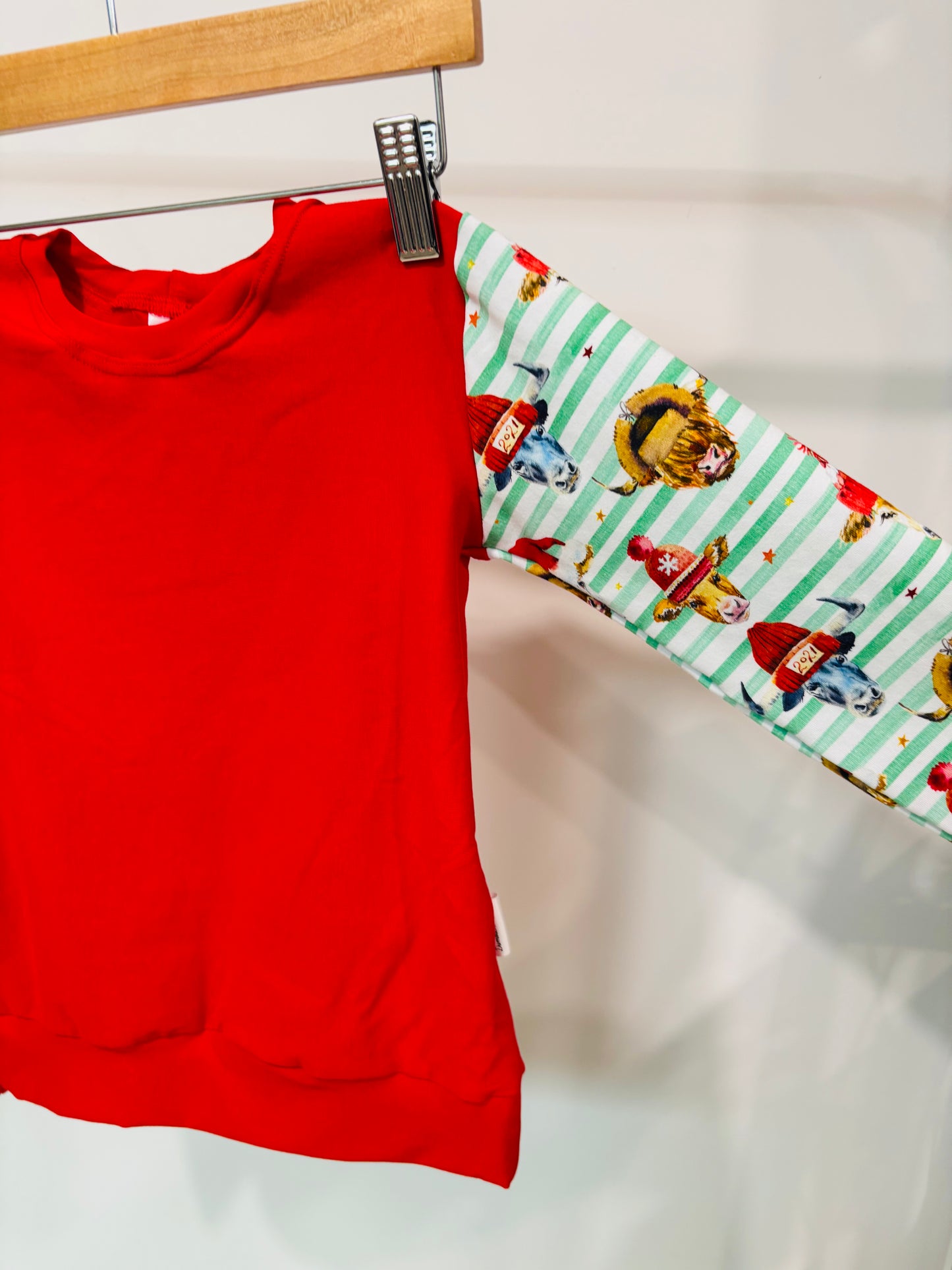 Chandail évolutif vache Noël