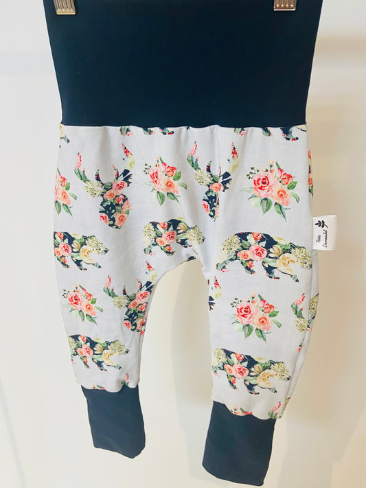 Pantalon évolutif ours fleurit